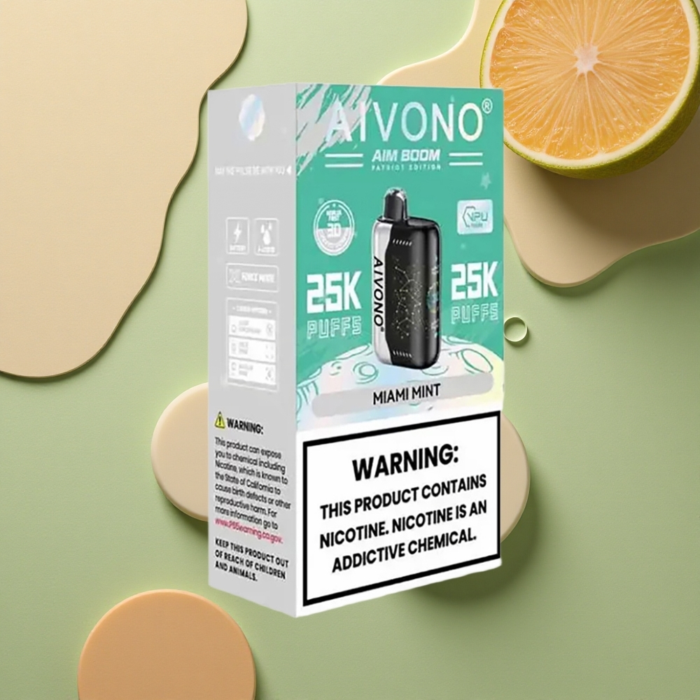 Aivono Aim Boom 25000 Puffs Pražská Máta 0% Nikotinu 28ml