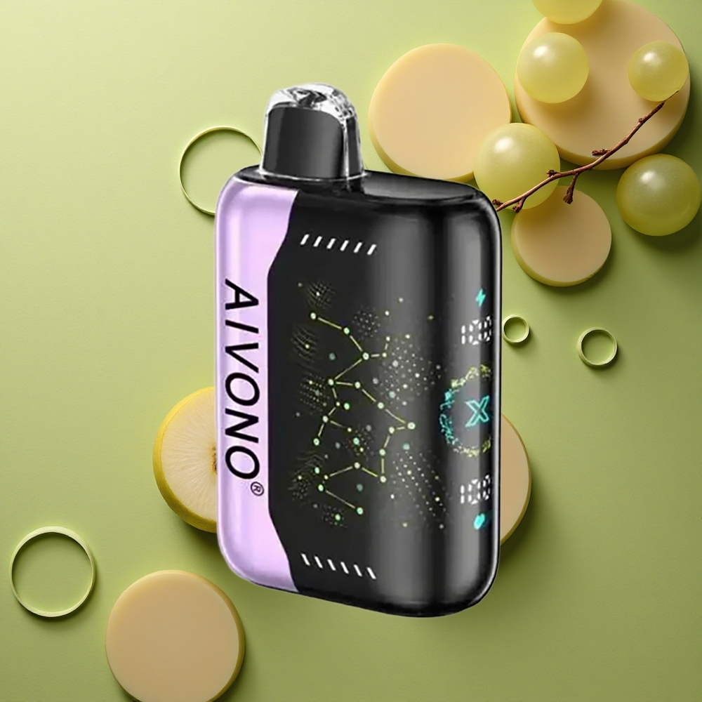 Aivono Aim Boom 25000 Puffs Zelené Jablko Hroznový 0% 28ml 650mAh