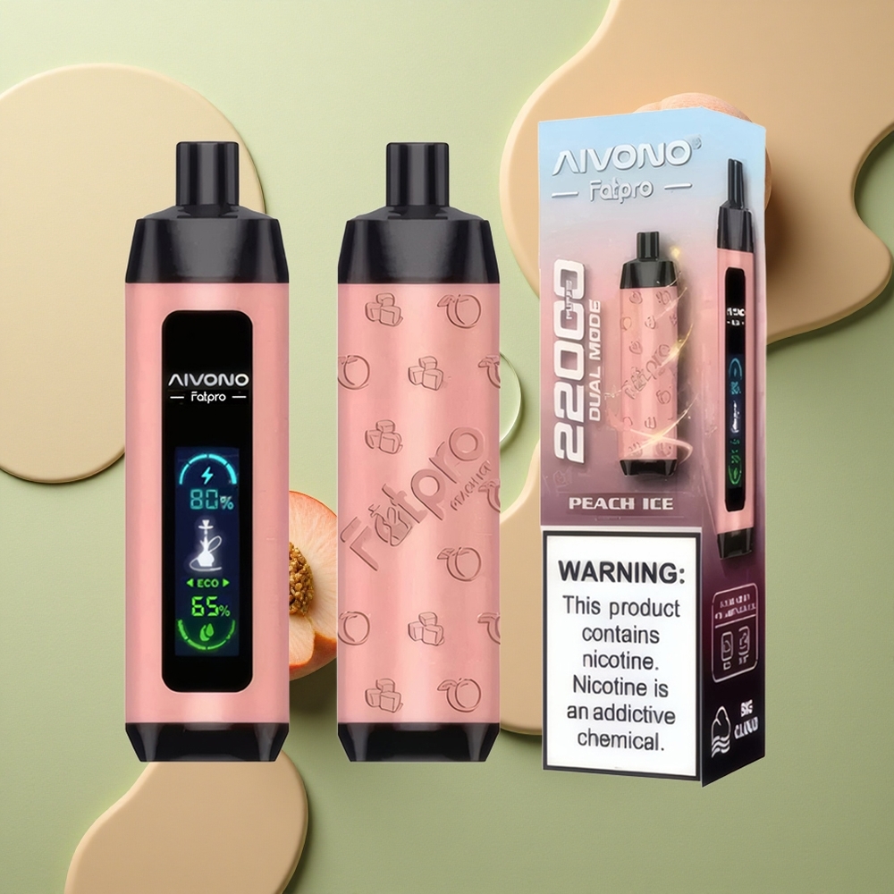 Aivono Aim Fatpro 22000 Puffs Broskvový Led s 5% Nikotinu a 28ml Náplně