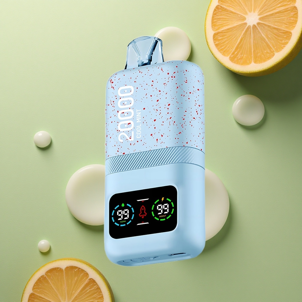 Aivono Aim Magic 20000 Puffs Chladivá Máta s Duálním Maticovým Cívkami a LCD Displejem