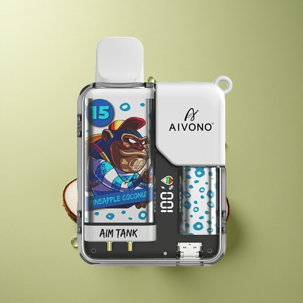 Aivono Aim Tank 9500 Puffs Ananas Kokos 18ml LCD 650mAh