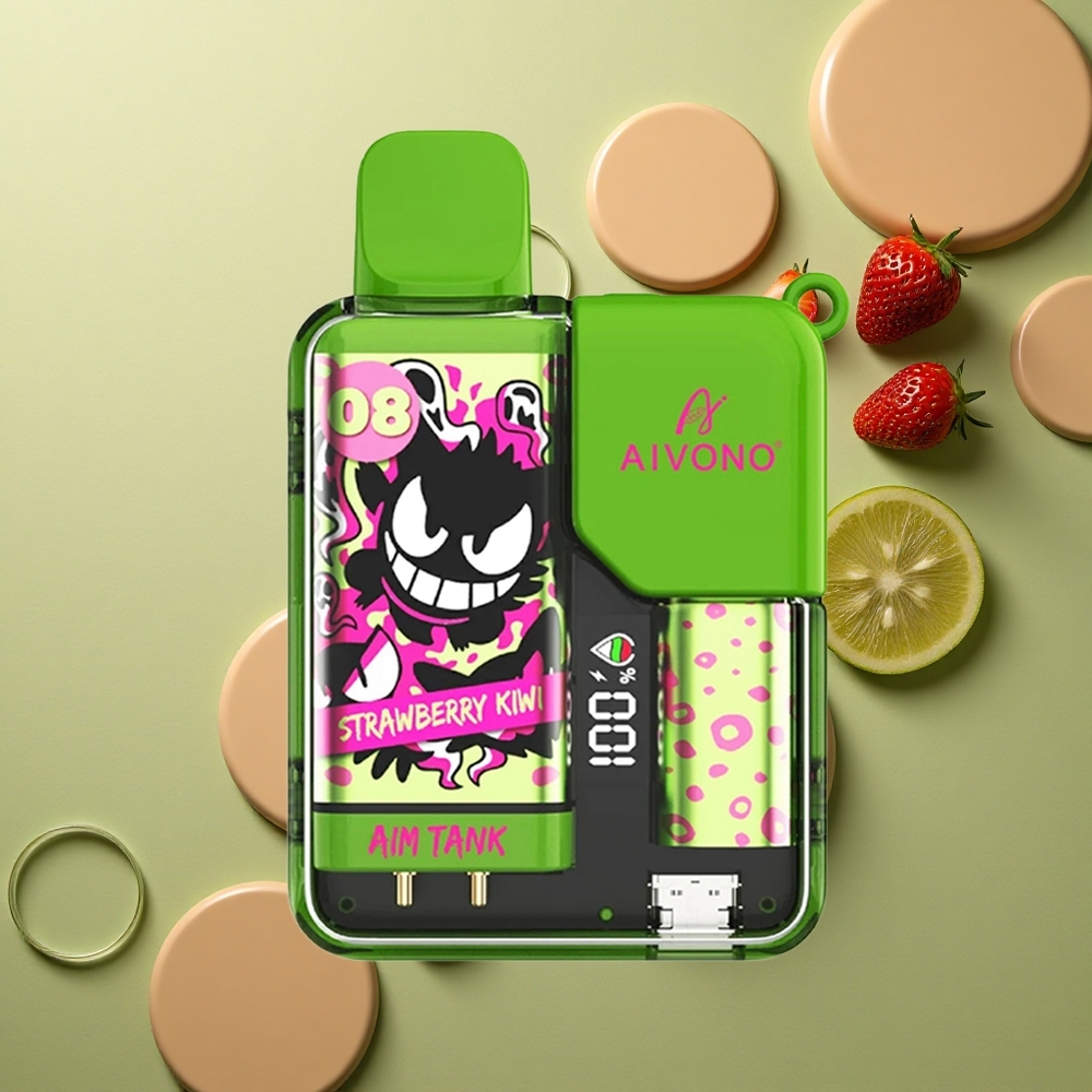 Aivono Aim Tank 9500 Puffs Jahodové Liwi 18ml 650mAh LCD