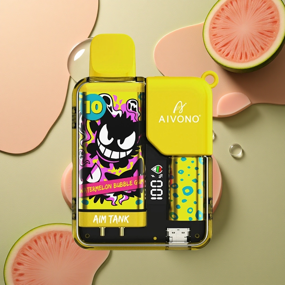 Aivono Aim Tank 9500 Puffs Melounová Bubnová Guma 18ml 650mAh 1.2ohm