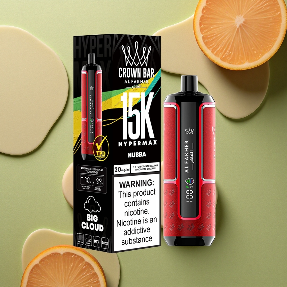 Al Fakher Crown Bar 15K Hypermax \"Hubba 22ml 600mAh Type-C\"