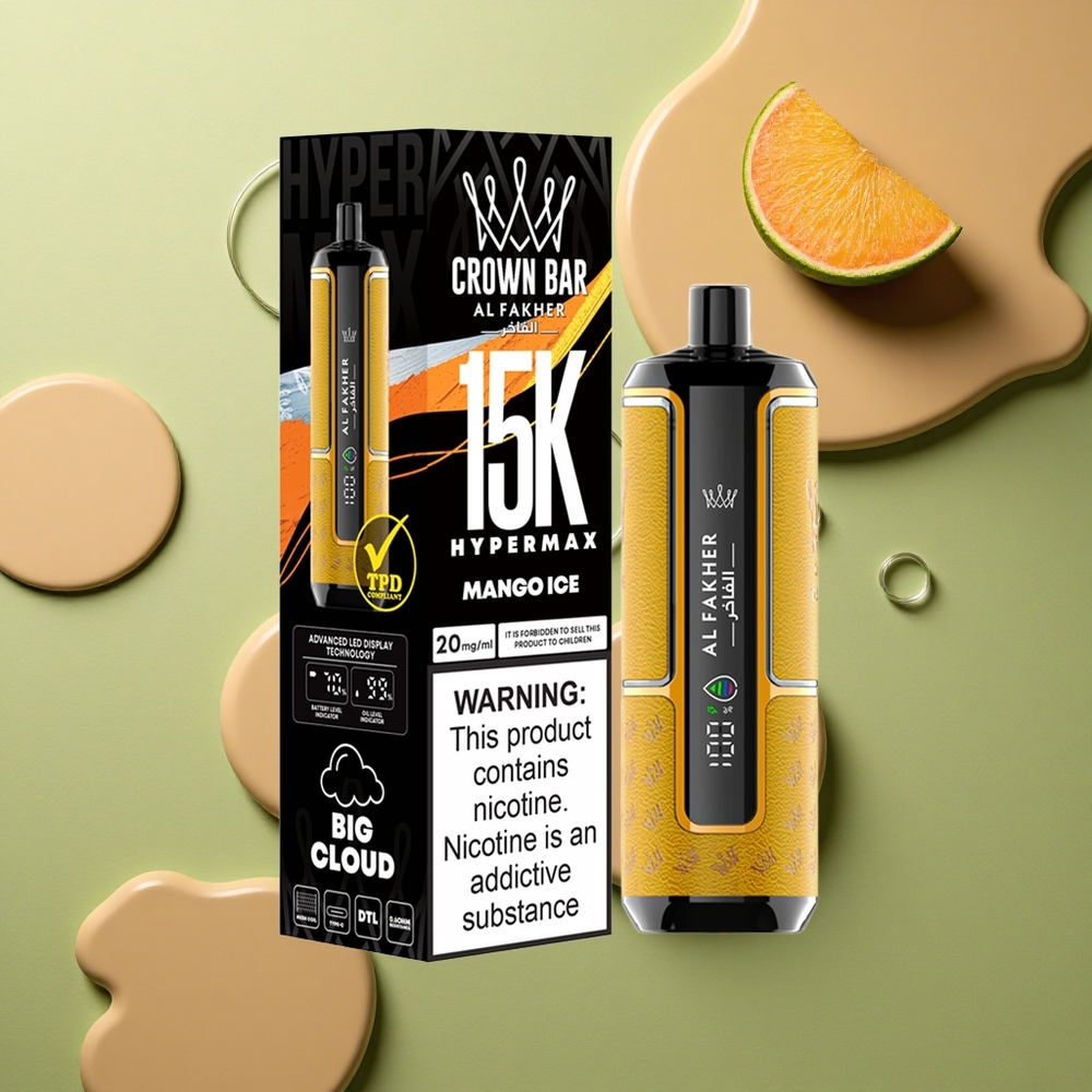 Al Fakher Crown Bar 15K Hypermax Mango Ledová 22ml 600mAh Type-C