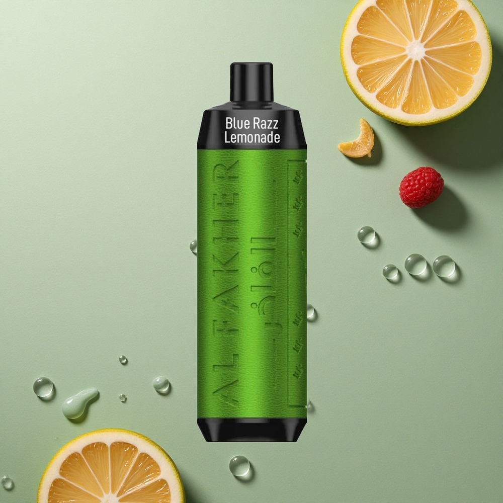 Al Fakher Crown Bar 8000 Crystal Modrá Malina Limonáda s 18ml Kapacitou a 5mg Nikotinu