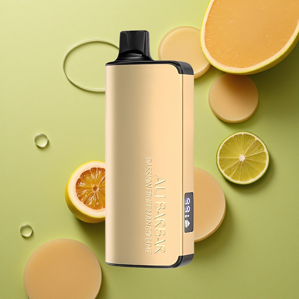 Alibarbar Ingot 9000 Puffs Marakuja Mango Limetka 22ml 2350mAh LED