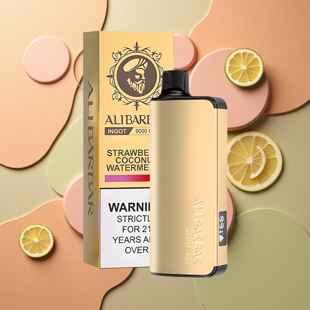 Alibarbar Ingot 9000 Puffs Růžový Citron 22ml 2350mAh 90g