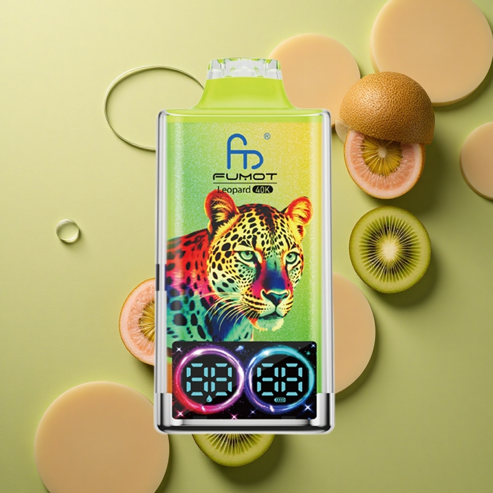 Fumot Leopard 40K Puffs Kiwi Maracuja Guava Dual Mesh 5%