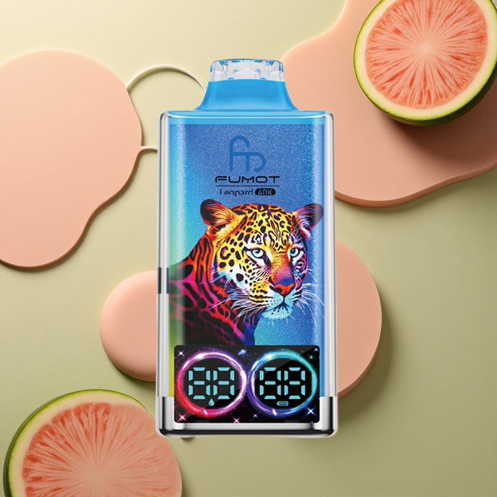 Fumot Leopard 40K Puffs Melounová Bublinková Žvýkačka s 5% Nikotinu a 700mAh Baterií