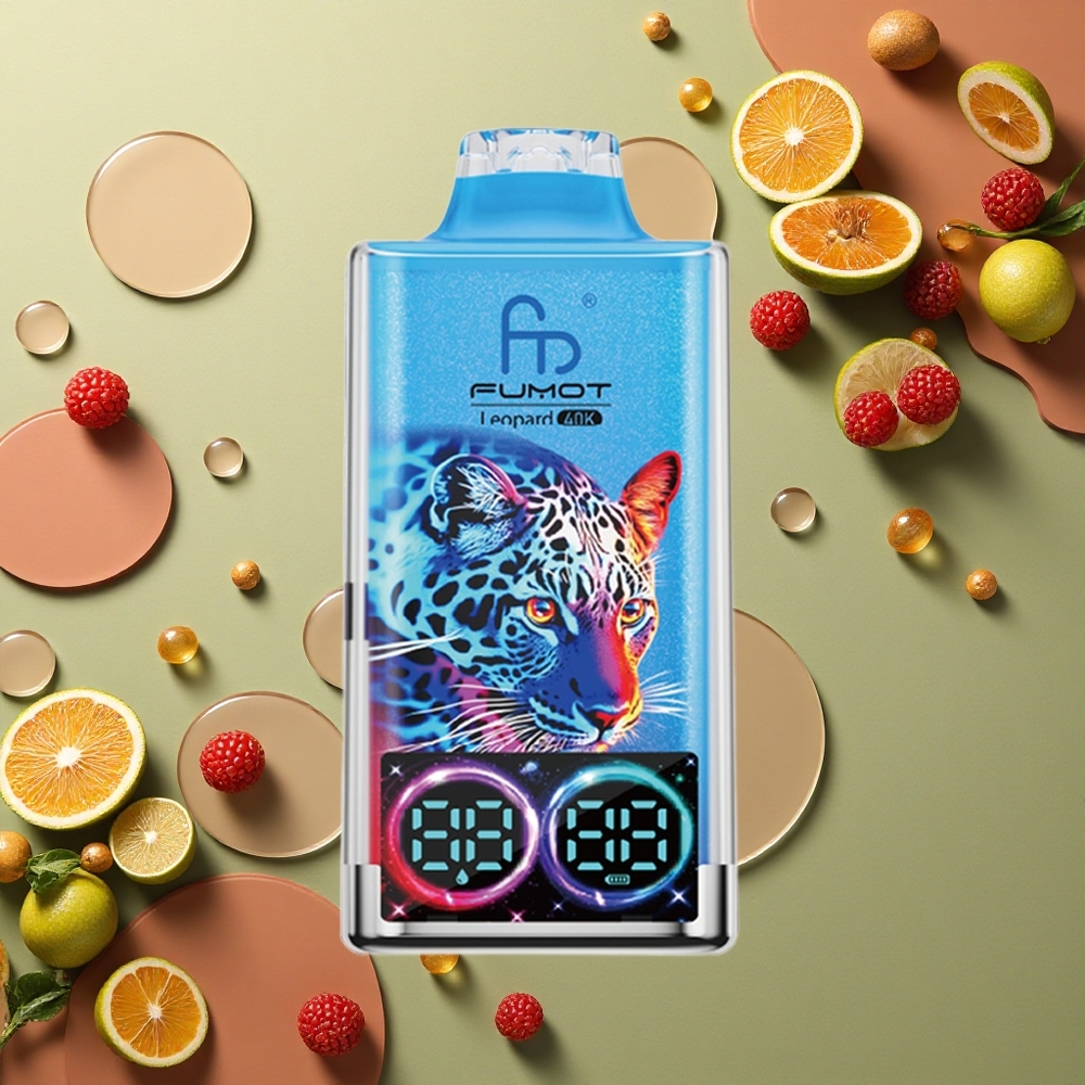 Fumot Leopard 40K Puffs Smíšené Bobule 5% Nikotin 700mAh Dual Mesh