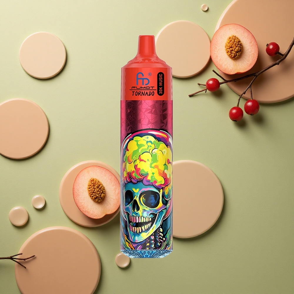 Fumot Randm Tornado 30000 Puffs Broskev Bobule 30mL 2% Mesh