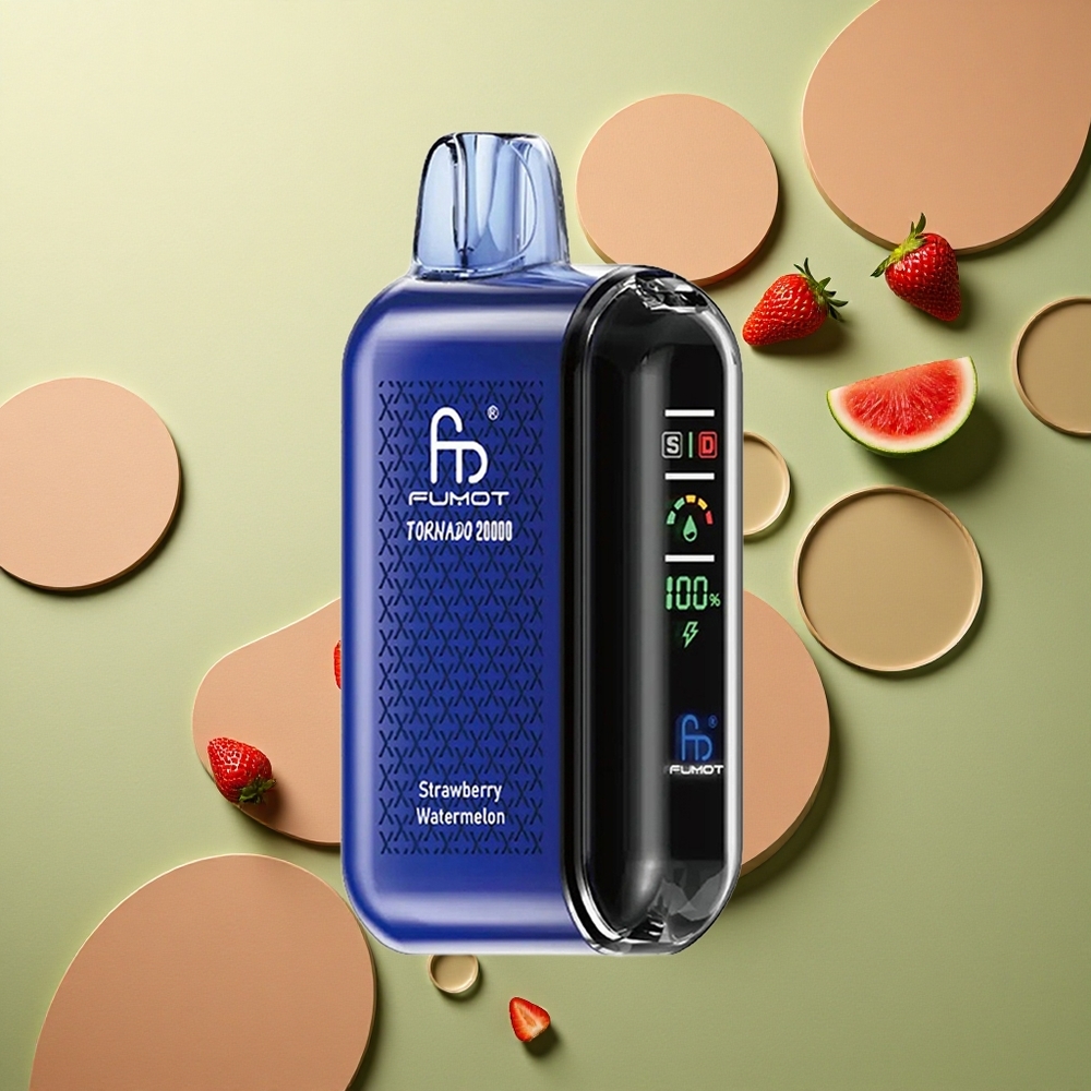 Fumot Tornado 20000 Puffs Jahodový Meloun Dual Mesh Coil 20ml 850mAh