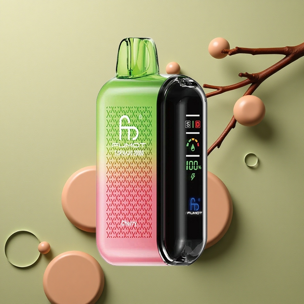 Fumot Tornado 20000 Puffs Višňový Dual Mesh 20ml Display