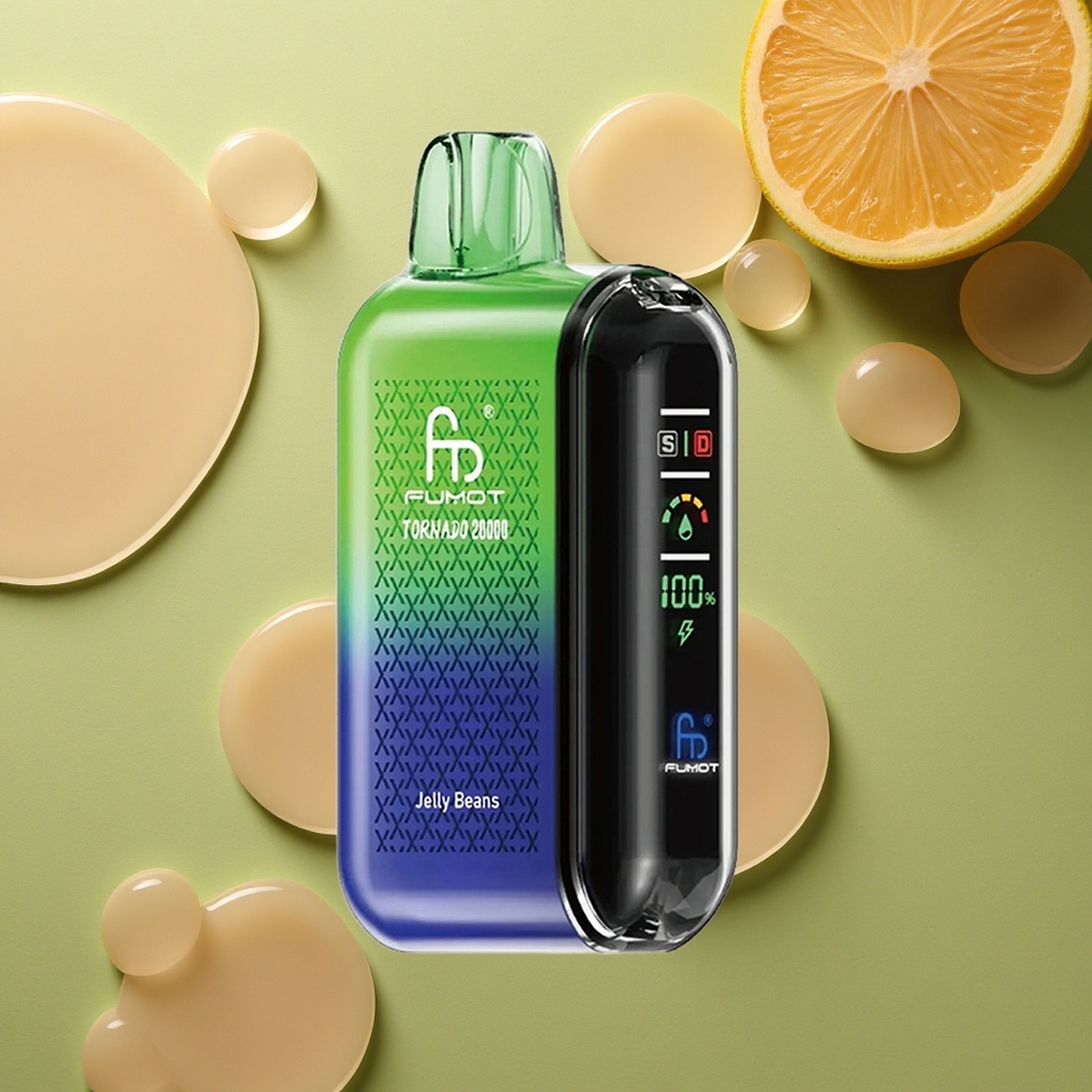 Fumot Tornado 20000 Puffs Želé Bonbóny Dual Mesh Coil Smart Display
