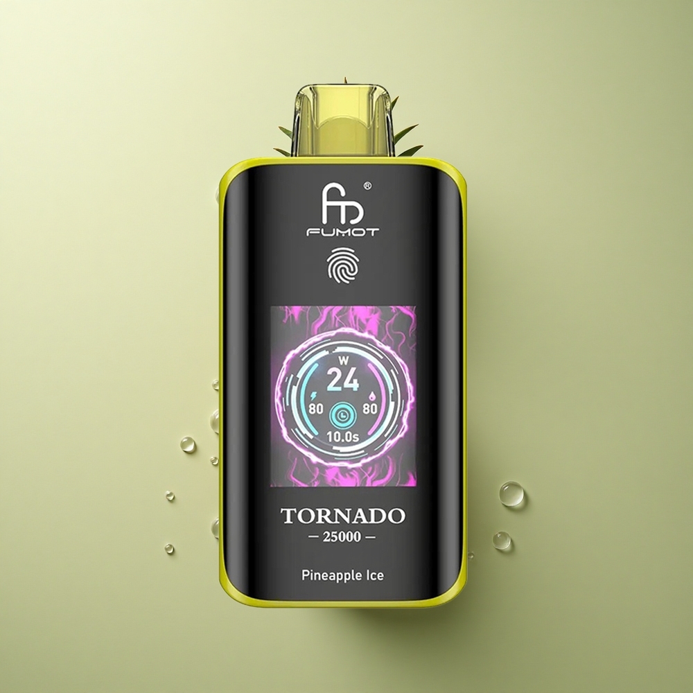 Fumot Tornado 25000 Puffs Ananasový Led s 700mAh a Typem-C