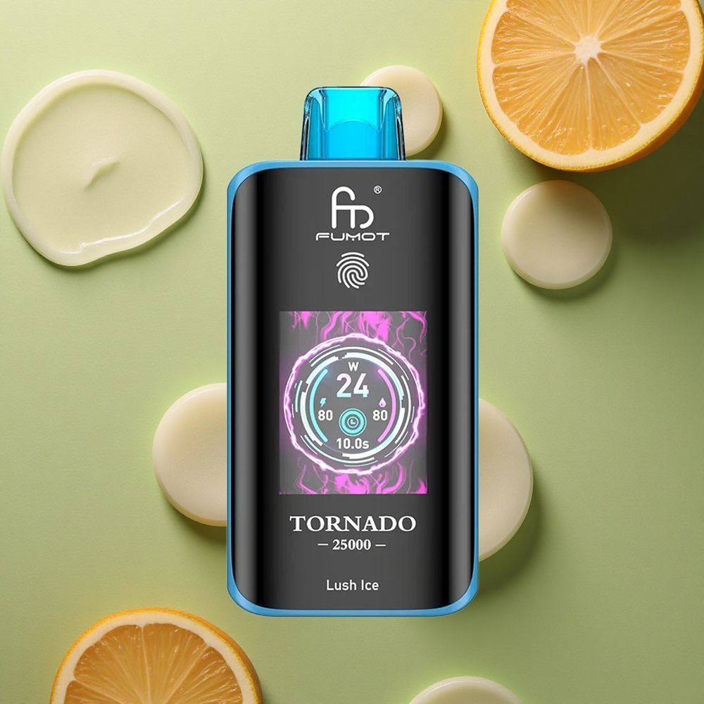 Fumot Tornado 25000 Puffs Ledová Svěžest s HD Displejem a 20ml Náplní
