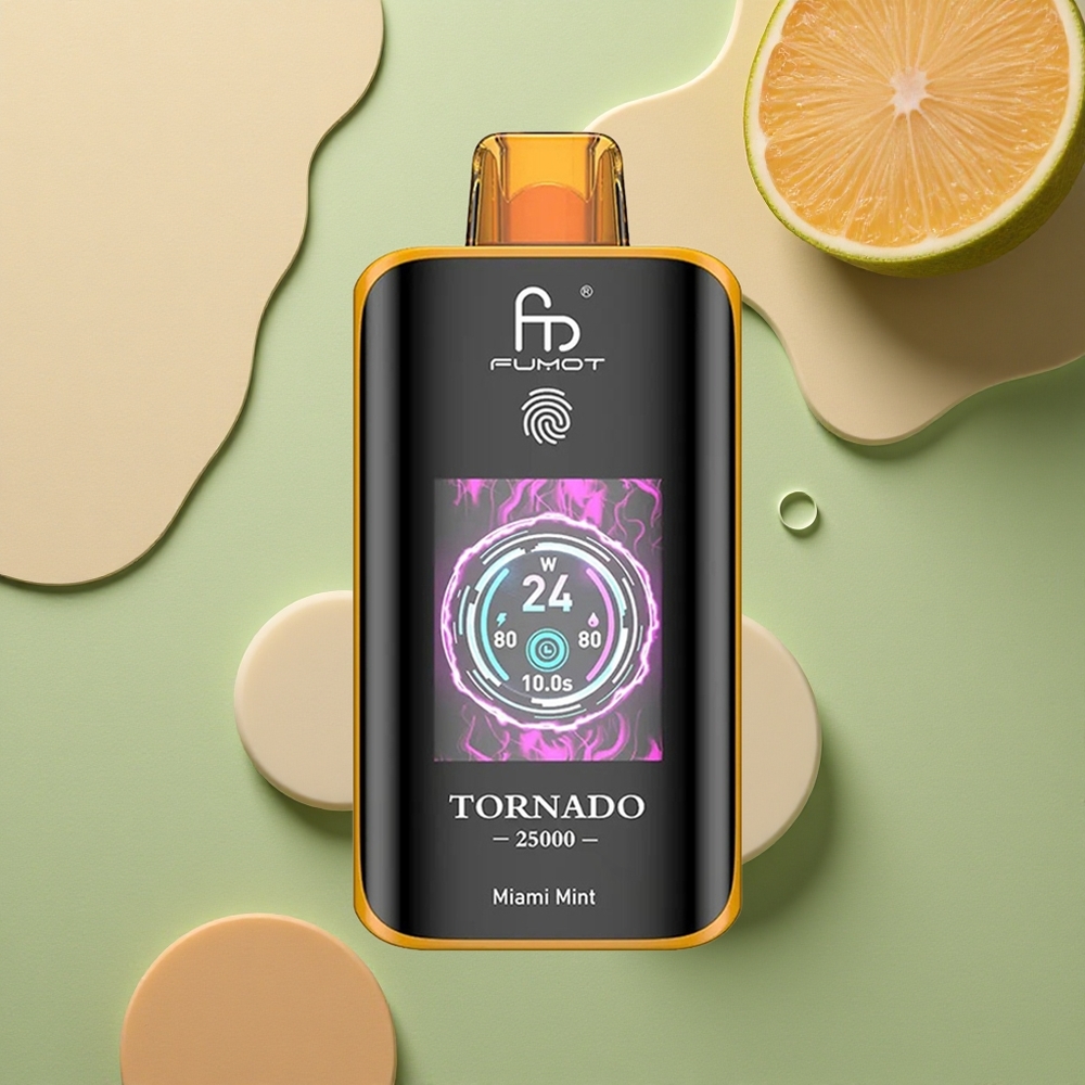 Fumot Tornado 25000 Puffs Máta Miami HD s 20ml náplní a 700mAh baterií