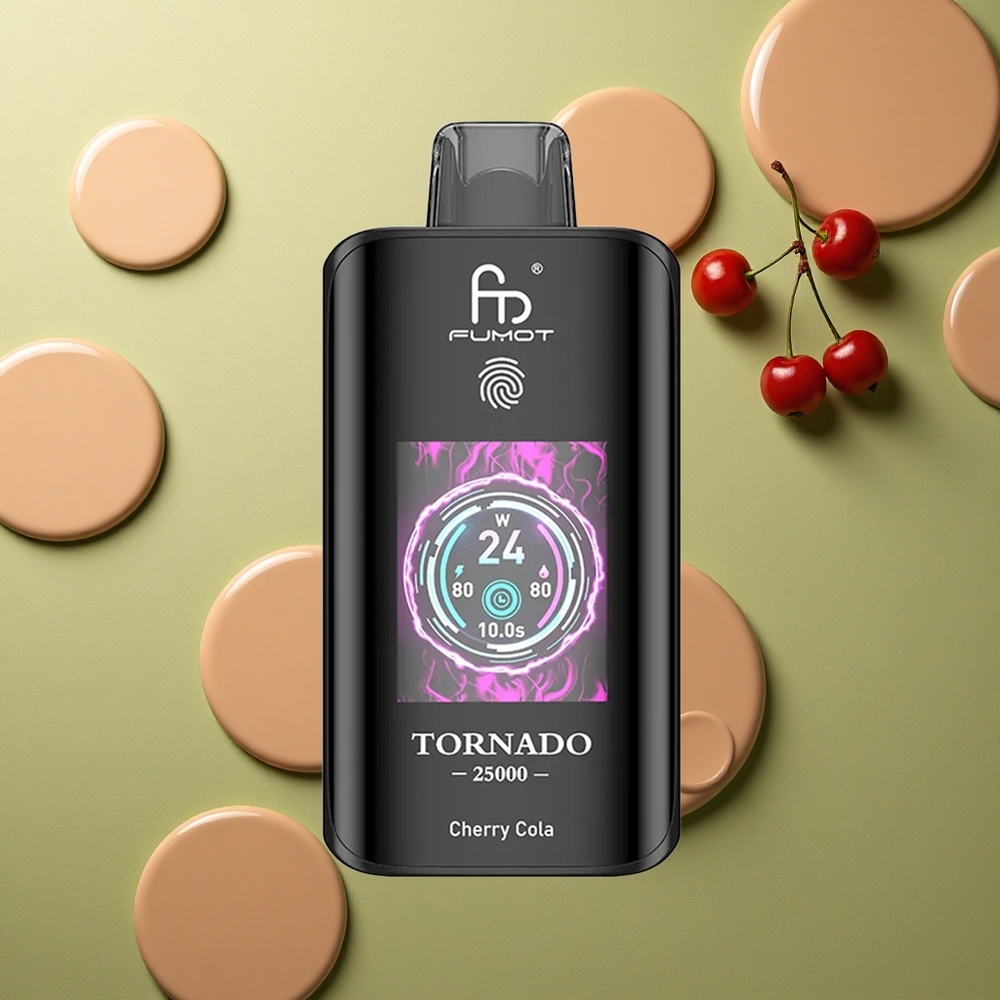 Fumot Tornado 25000 Puffs Višňová Kola HD s 20ml a Type-C