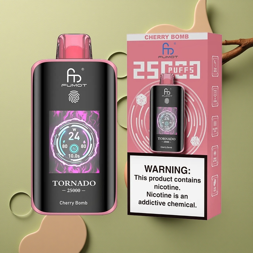 Fumot Tornado 25000 Puffs Višňový Výbuch HD 20ml 700mAh