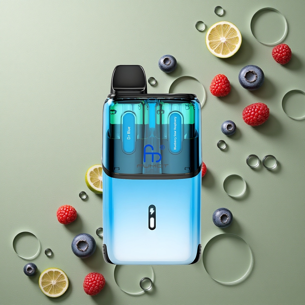 Fumot Ultra T32000 Puffs Dr Blue - Borůvka Kyselá Malina s 800mAh Baterií a 24ml Náplní