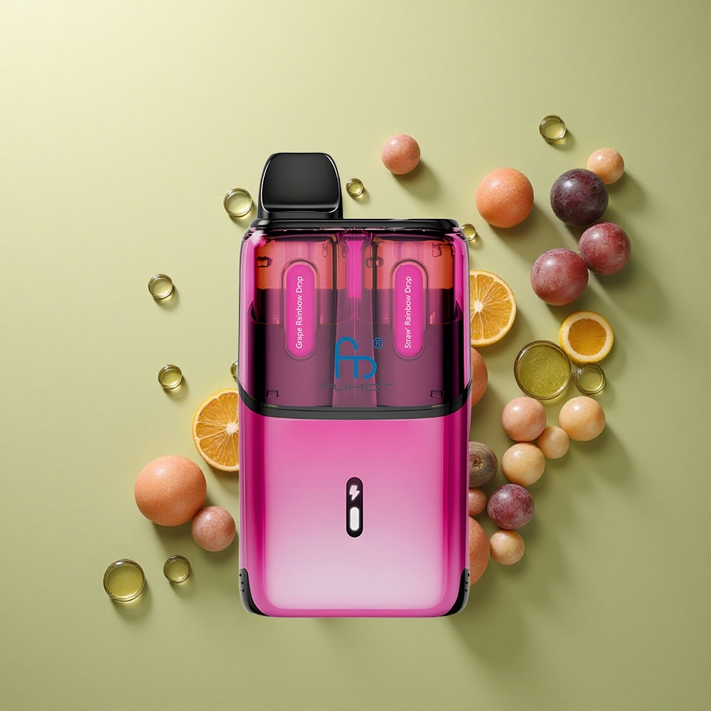 Fumot Ultra T32000 Puffs Jahodové Duhové Kapky - 800mAh 24ml Typ-C