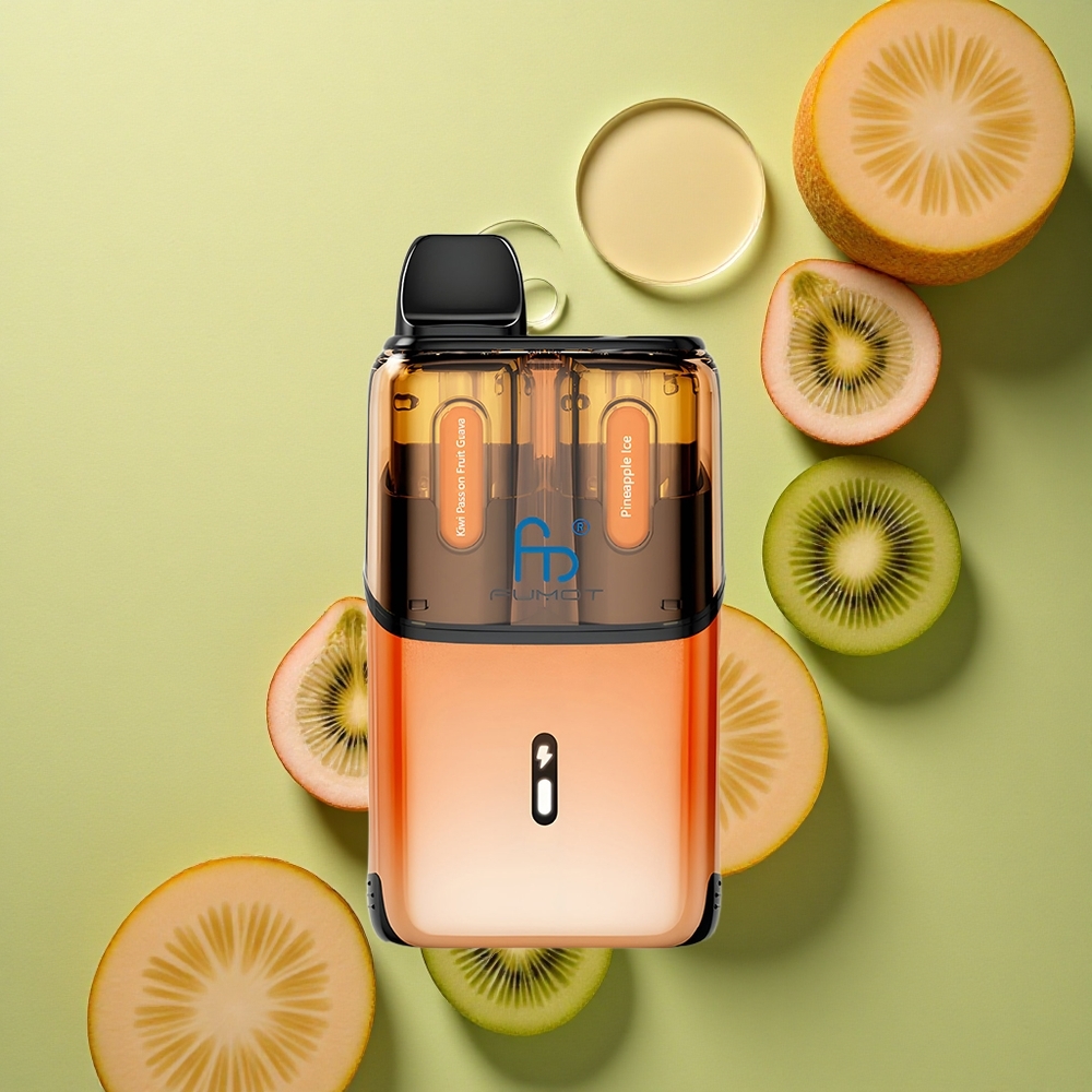 Fumot Ultra T32000 Puffs Kiwi Mučenka Guava - Ananasový Led s 800mAh Baterií a Typ-C Nabíjením