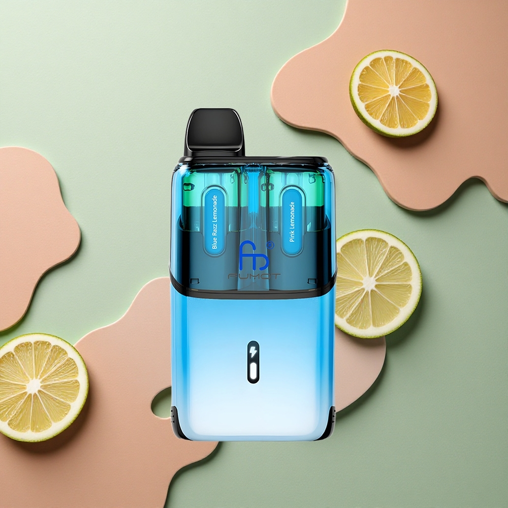 Fumot Ultra T32000 Puffs Modrá Malina Limonáda - Růžová Limonáda s 800mAh Baterií a Typem-C Nabíjením