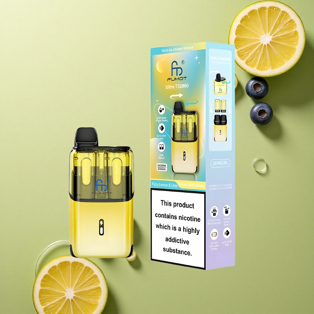 Fumot Ultra T32000 Puffs Šumivý Citron & Limetka - Citron & Borůvka s 800mAh Baterií a 24ml Kapalinou
