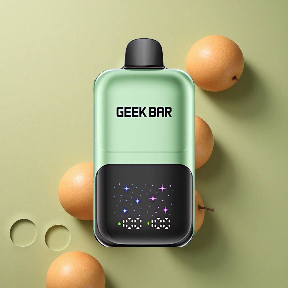 GEEK BAR 2GO 20ml 50000 Puffs Dvojité Jablko A&B s Nastavitelnou Chutí a Velkým Displejem