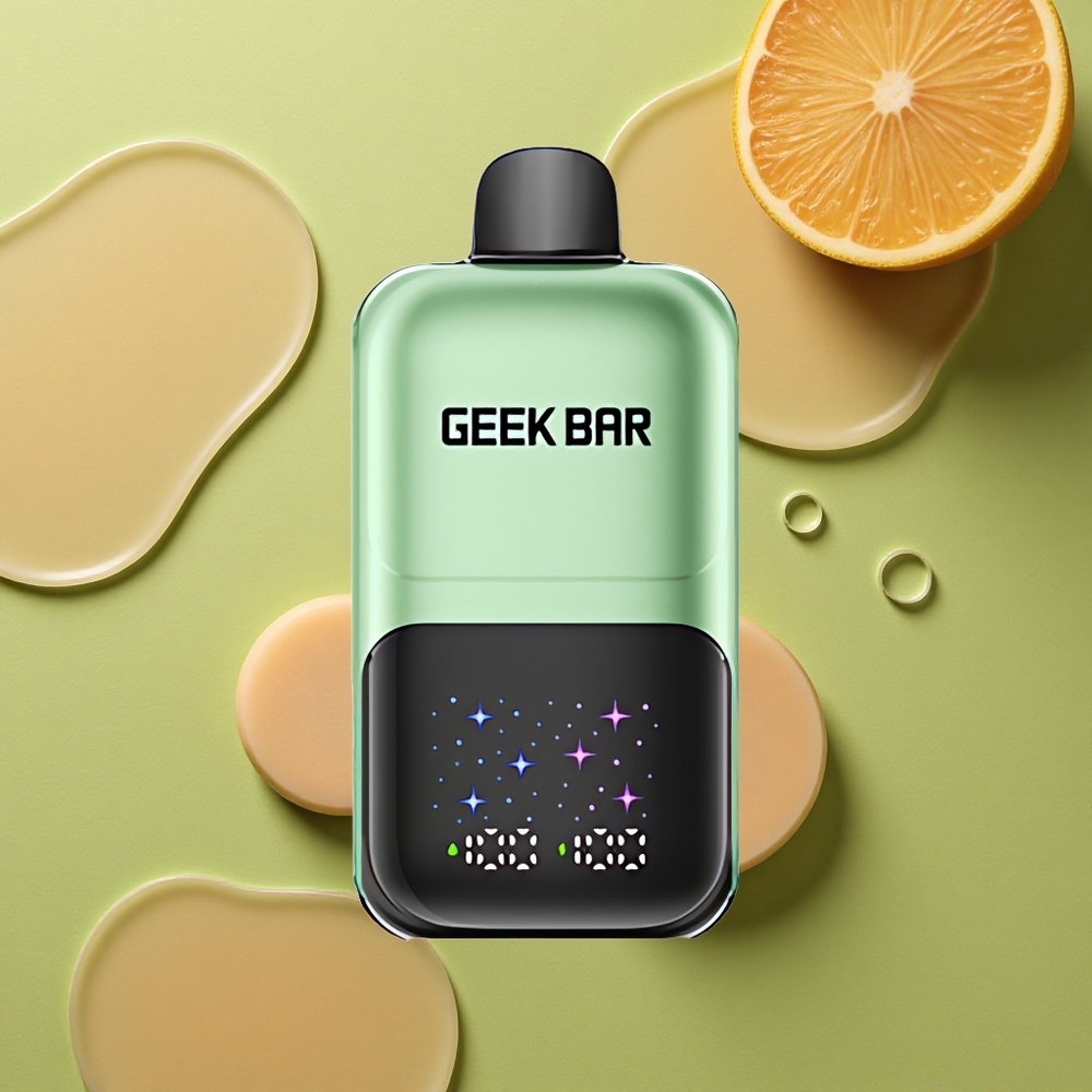 GEEK BAR 2GO 20ml 50000 Puffs Kyselé Bonbóny & Ovoce s Interaktivním Velkým Displejem a Dvojitými Nádobami