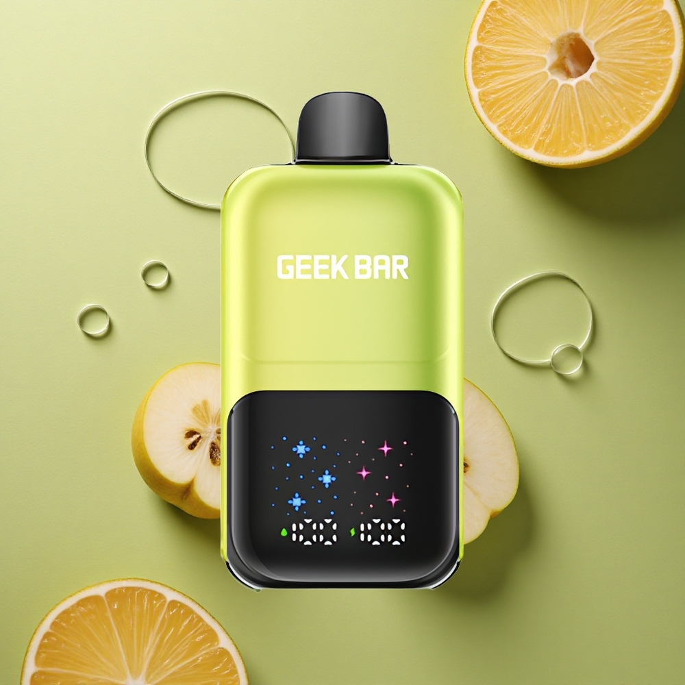GEEK BAR 2GO 20ml 50000 Puffs Kyselé Jablko Ledové s Duální Nádrží a Nastavitelnou Chutí