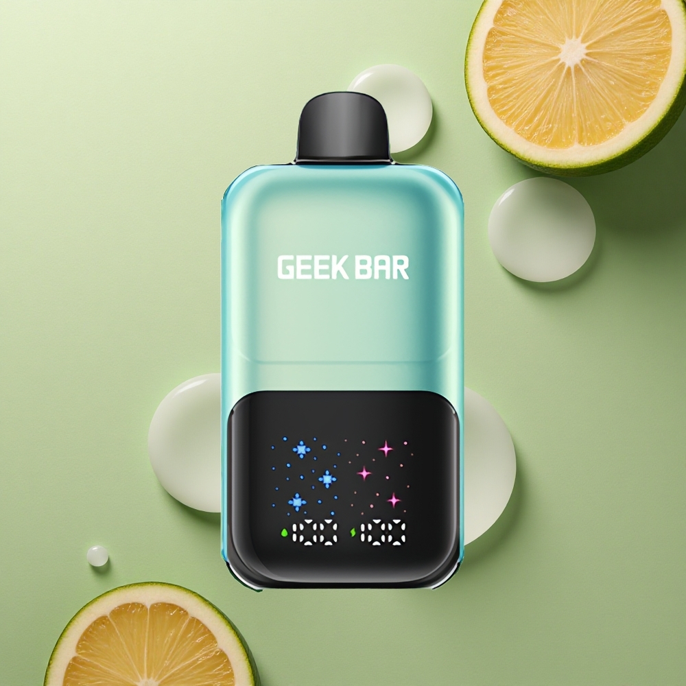 GEEK BAR 2GO 20ml 50000 Puffs Ledová Měta s Interaktivní Displejem a Dvojitou Nádobou