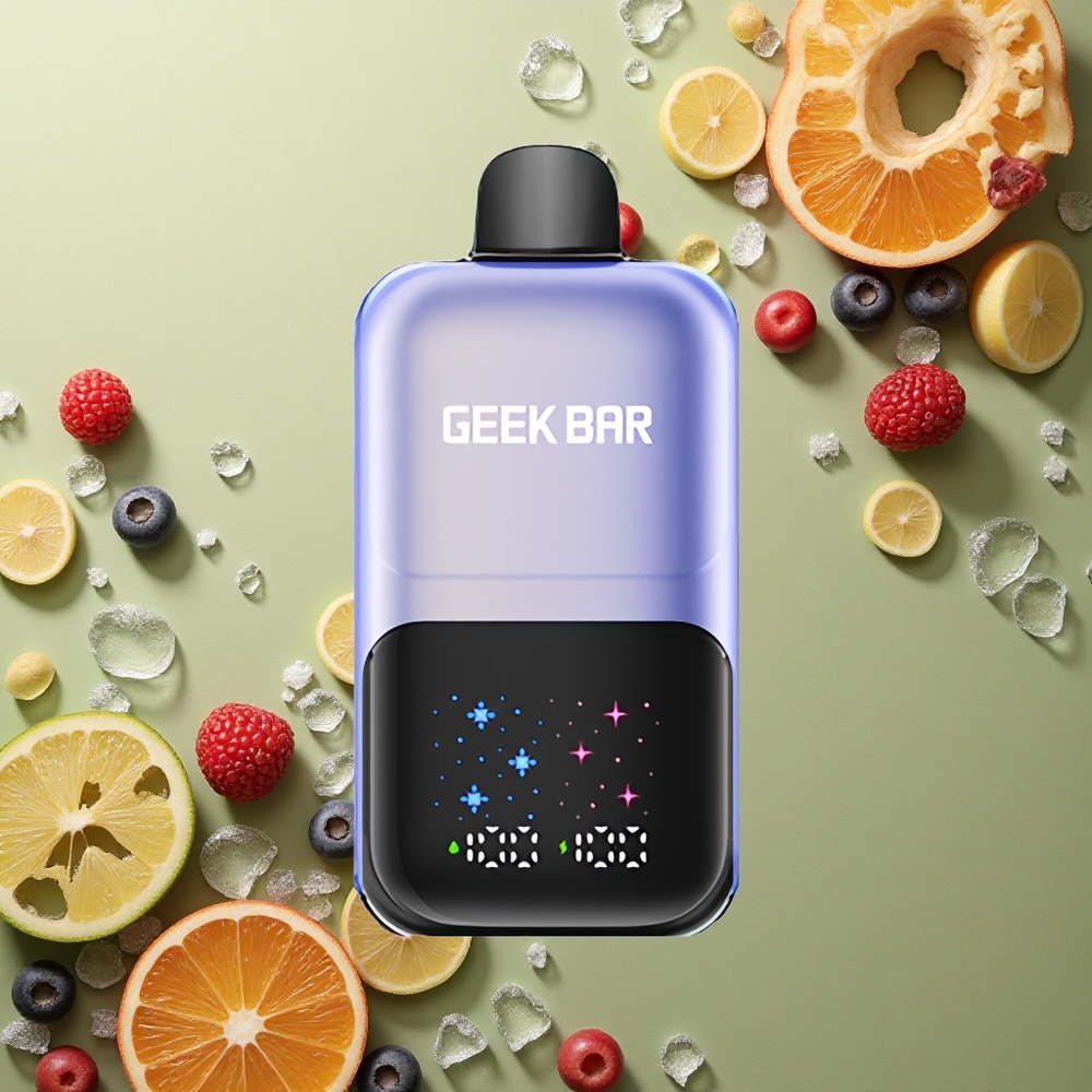 GEEK BAR 2GO 20ml 50000 Puffs Zmrzlina z Míchaných Lesních Plodů s Dvojitou Nádobou a Nastavitelnou Chladivostí