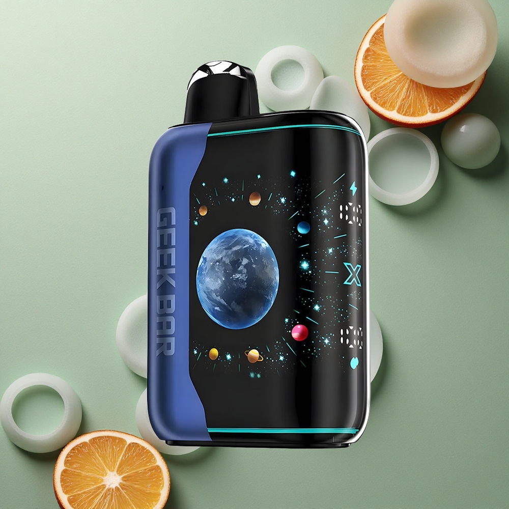 GEEK BAR Platinum Edition 25000 Puffs Modrá Malina Led s 20mL a Duálním Síťovým Teplem