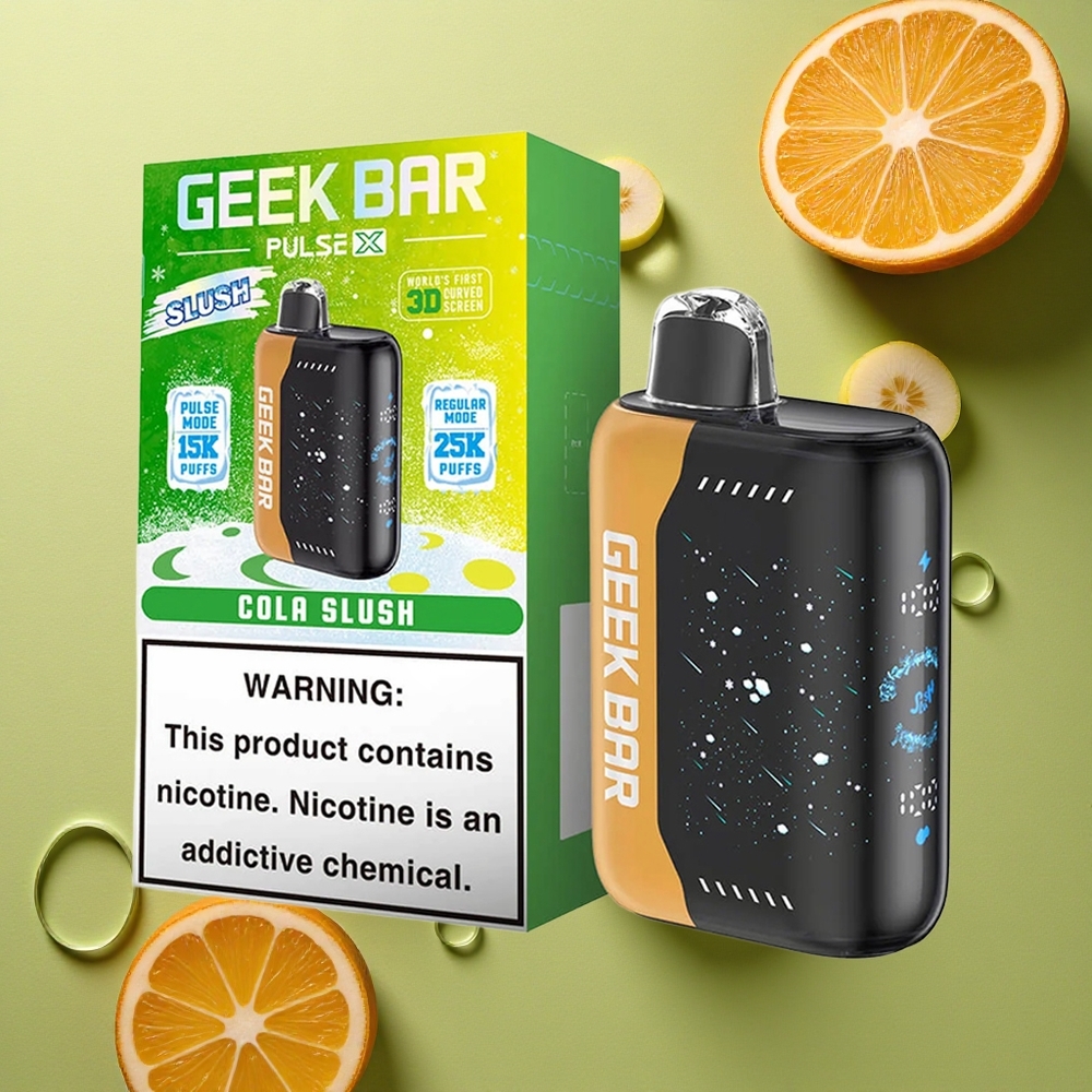 GEEK BAR Pulse X 25000 Puffs Mrazivá Edice s Duálním Mesh Coilem a USB-C Nabíjením