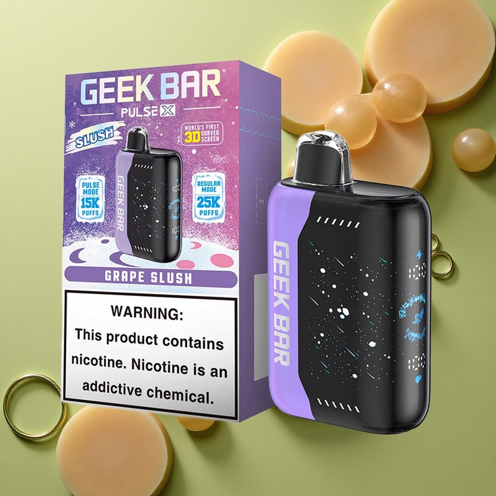 GEEK BAR Pulse X 25000 Puffs Mrazivá Edice s Duálním Mesh Coilem a USB-C Nabíjením