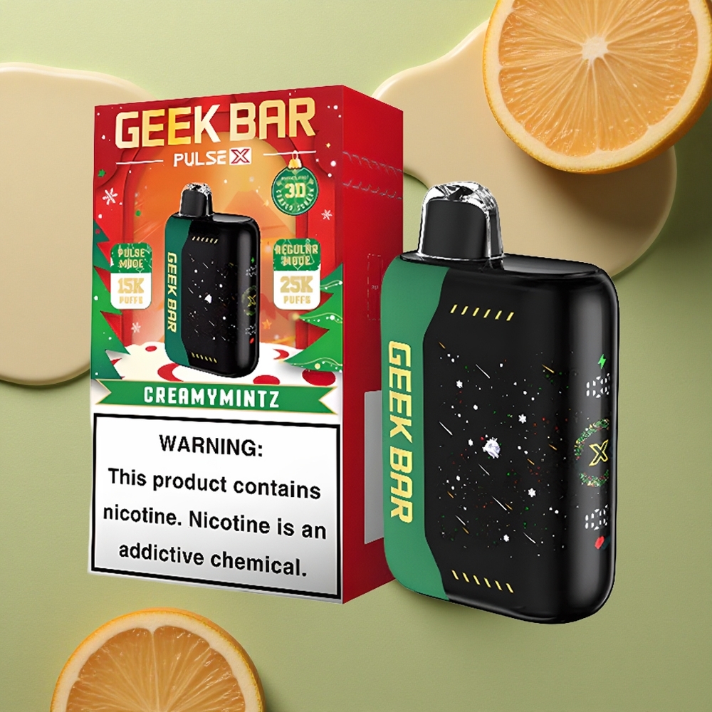 GEEK BAR Pulse X 25000 Puffs Vánoční Edice 25000 Puffs s Duálním Mřížkovým Coilem
