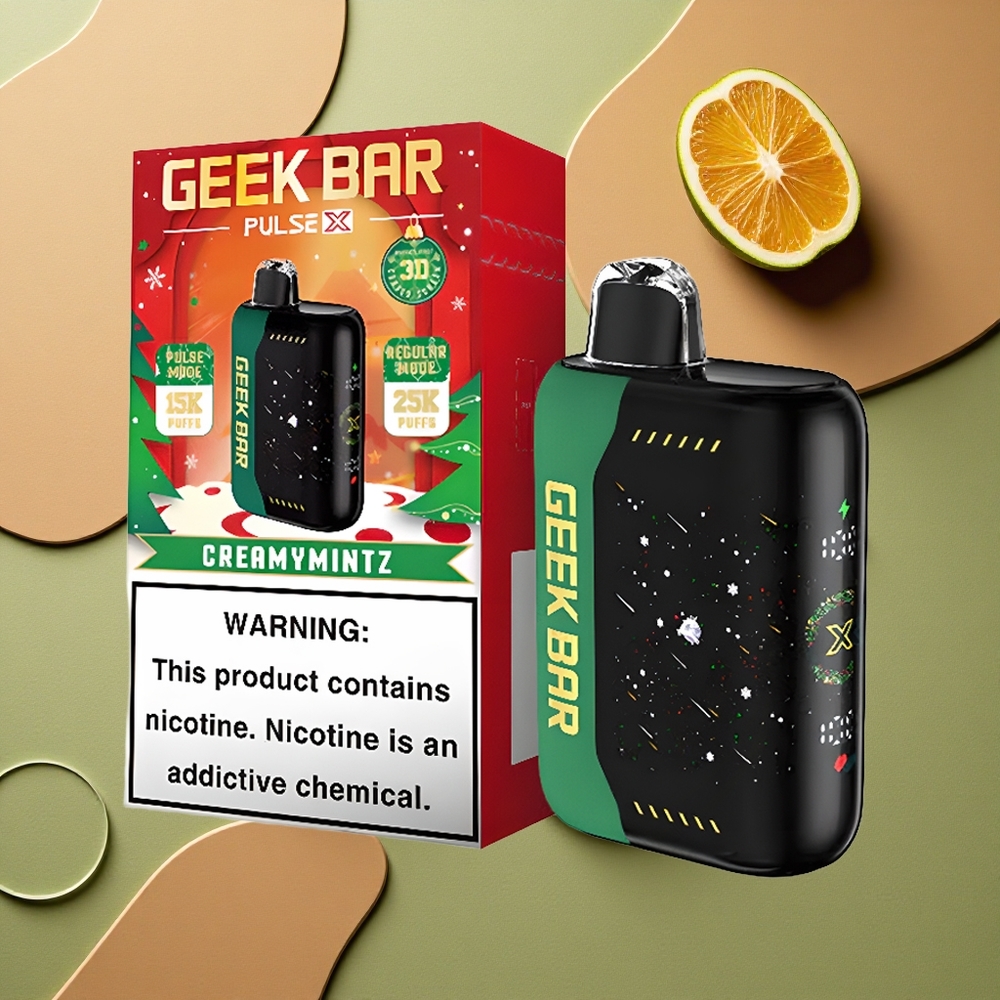 GEEK BAR Pulse X 25000 Puffs Vánoční Edice 25000 Puffs s Duálním Mřížkovým Coilem