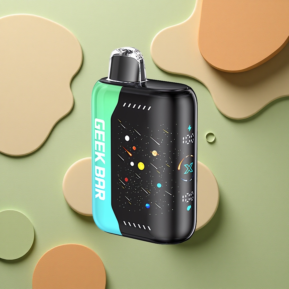GEEK BAR Pulse X 42K Puffs Meteor Edition Atl Měsíc: 820mAh, Duální Mřížkové Cívky, Nastavitelný Průtok Vzduchu
