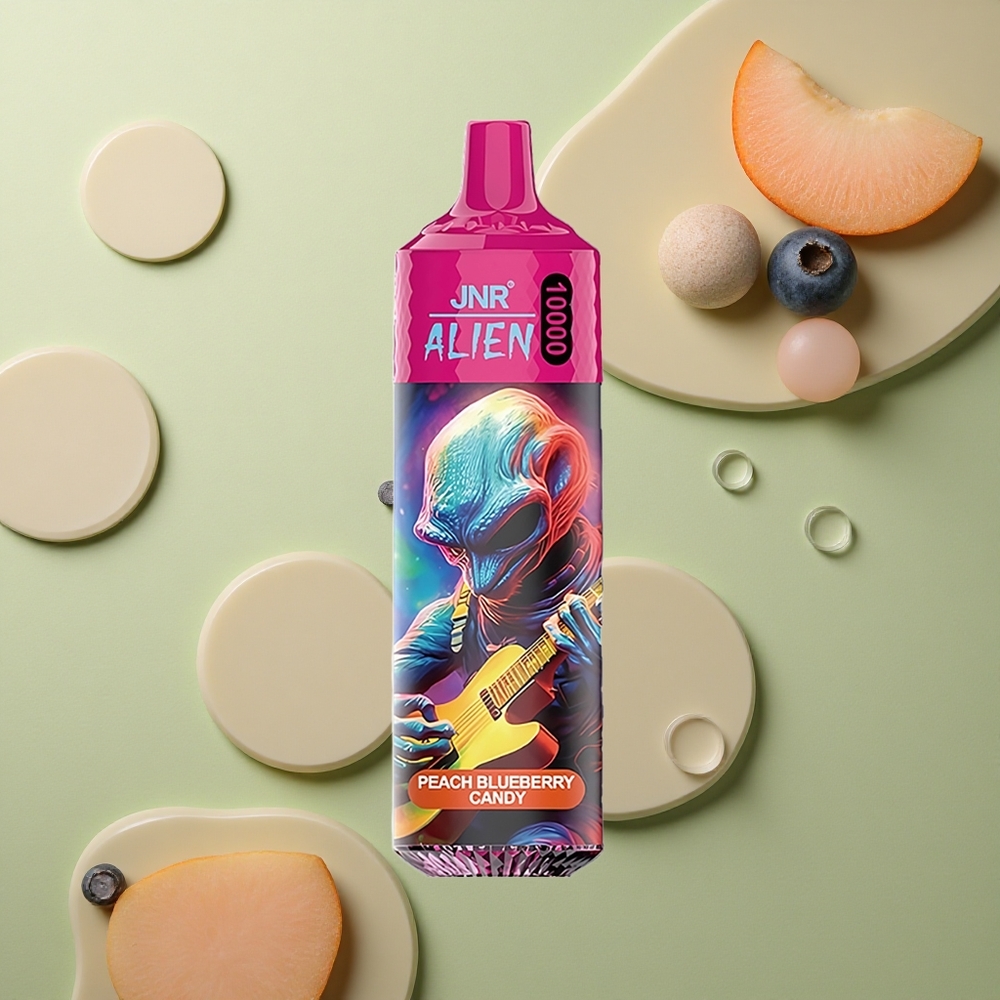 JNR Alien 10000 Broskev Borůvka Candy s RGB LED a 850mAh