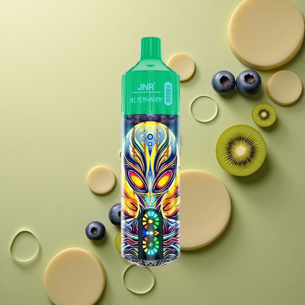 JNR Alien Max 18000 Borůvka Kiwi Duální Cívka & 850mAh