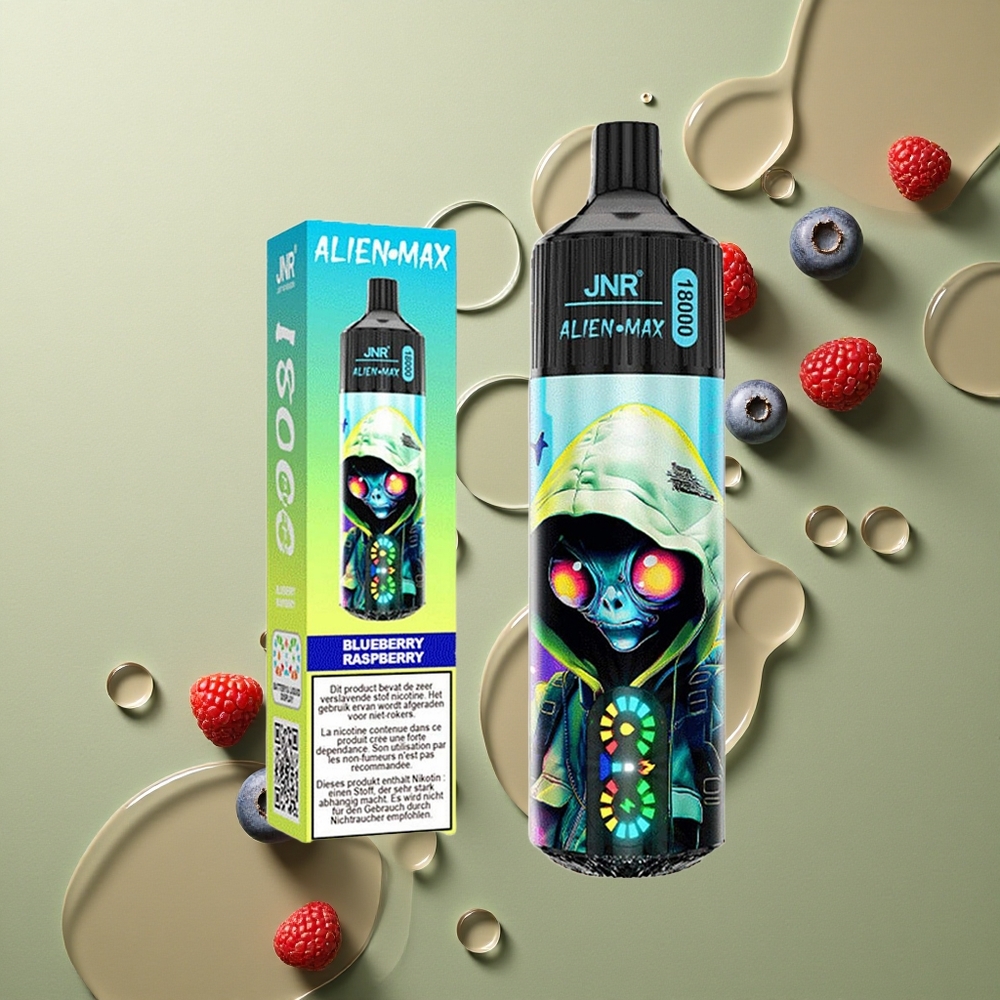 JNR Alien Max 18000 Borůvka Malina Duální Mřížka 28ml Typ-C