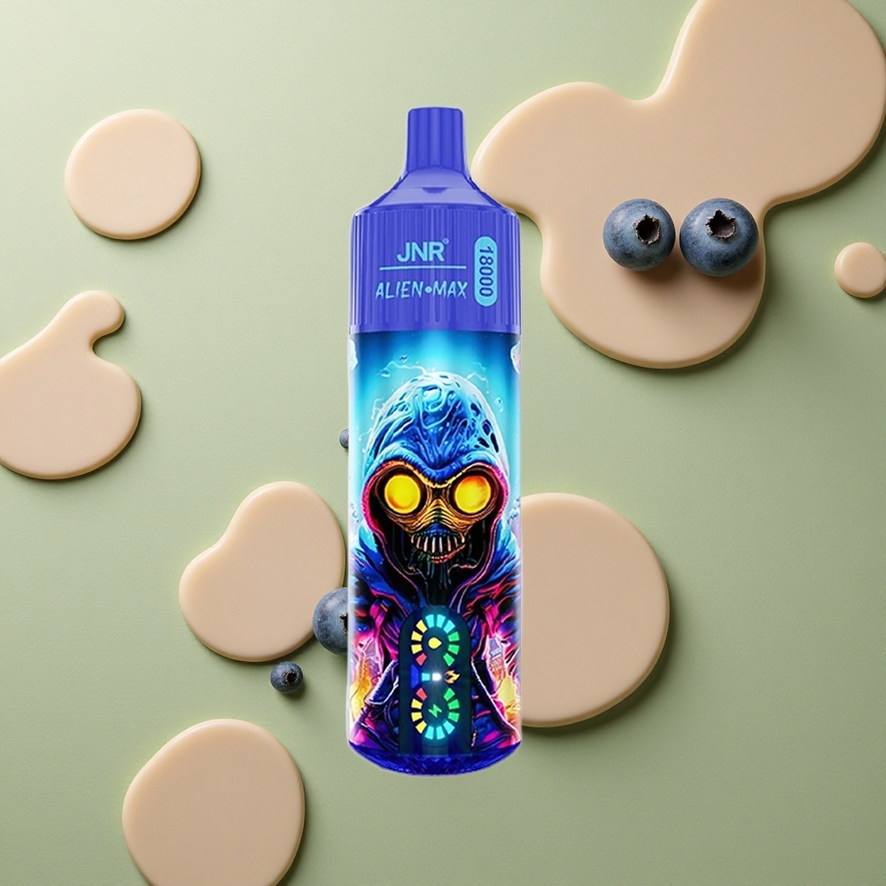 JNR Alien Max 18000 Borovnicová Žvýkačka s Duálním Mesh a 20 Příchutěmi