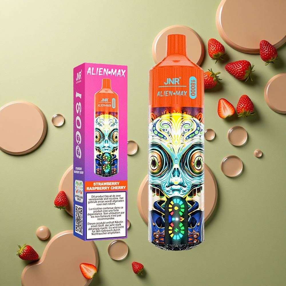 JNR Alien Max 18000 Jahodová Malinová Třešňová Dual Mesh 28ml 850mAh