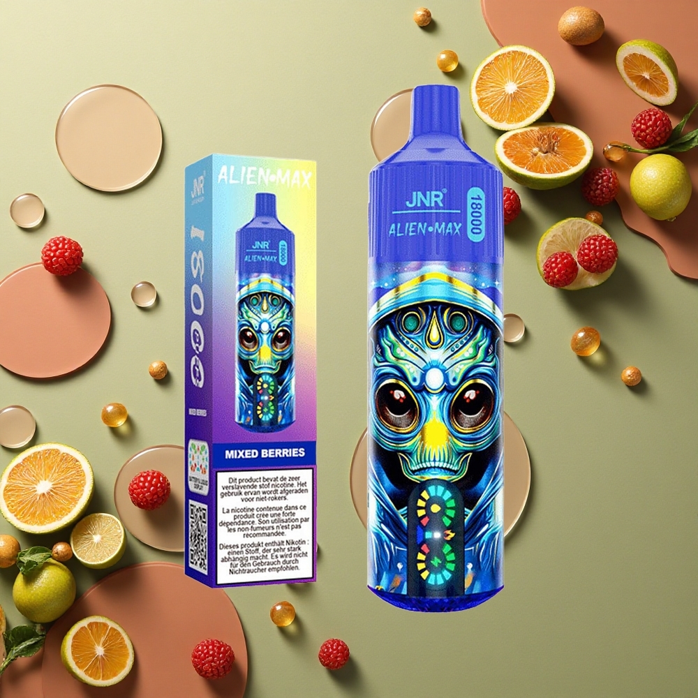 JNR Alien Max 18000 Smíšené Bobule s Duálním Mesh a 20 Příchutěmi