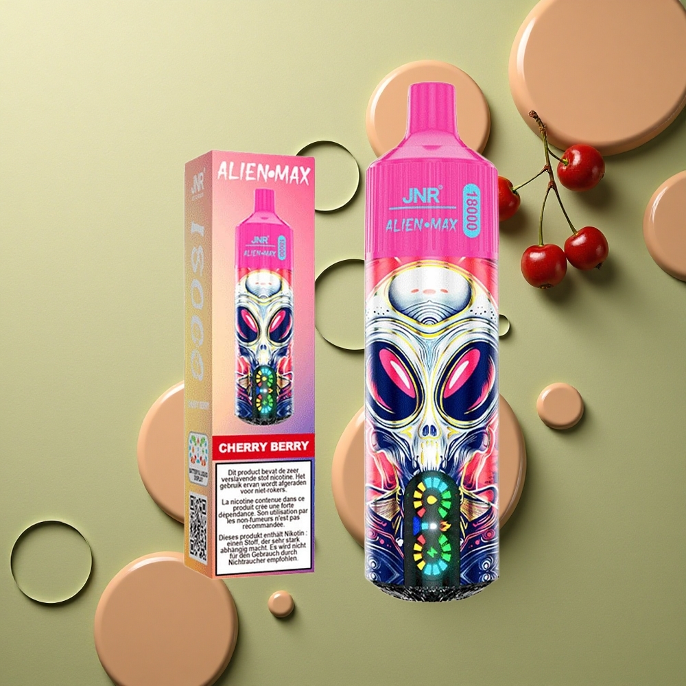 JNR Alien Max 18000 Třešňová Bobule Duální Síť & 28ml