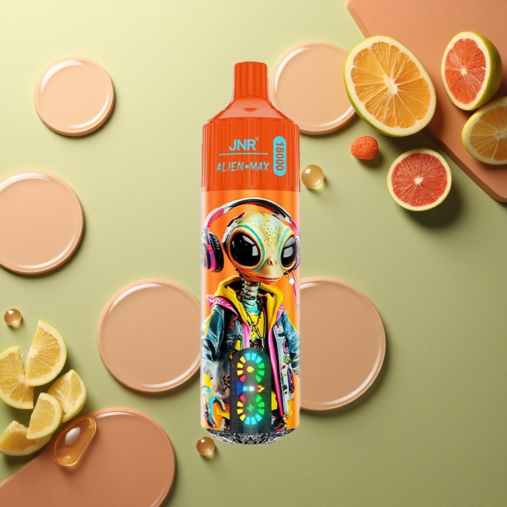 JNR Alien Max 18000 Šumivá Třešňová Kola s Duálním Síťováním a Rychlým Nabíjením