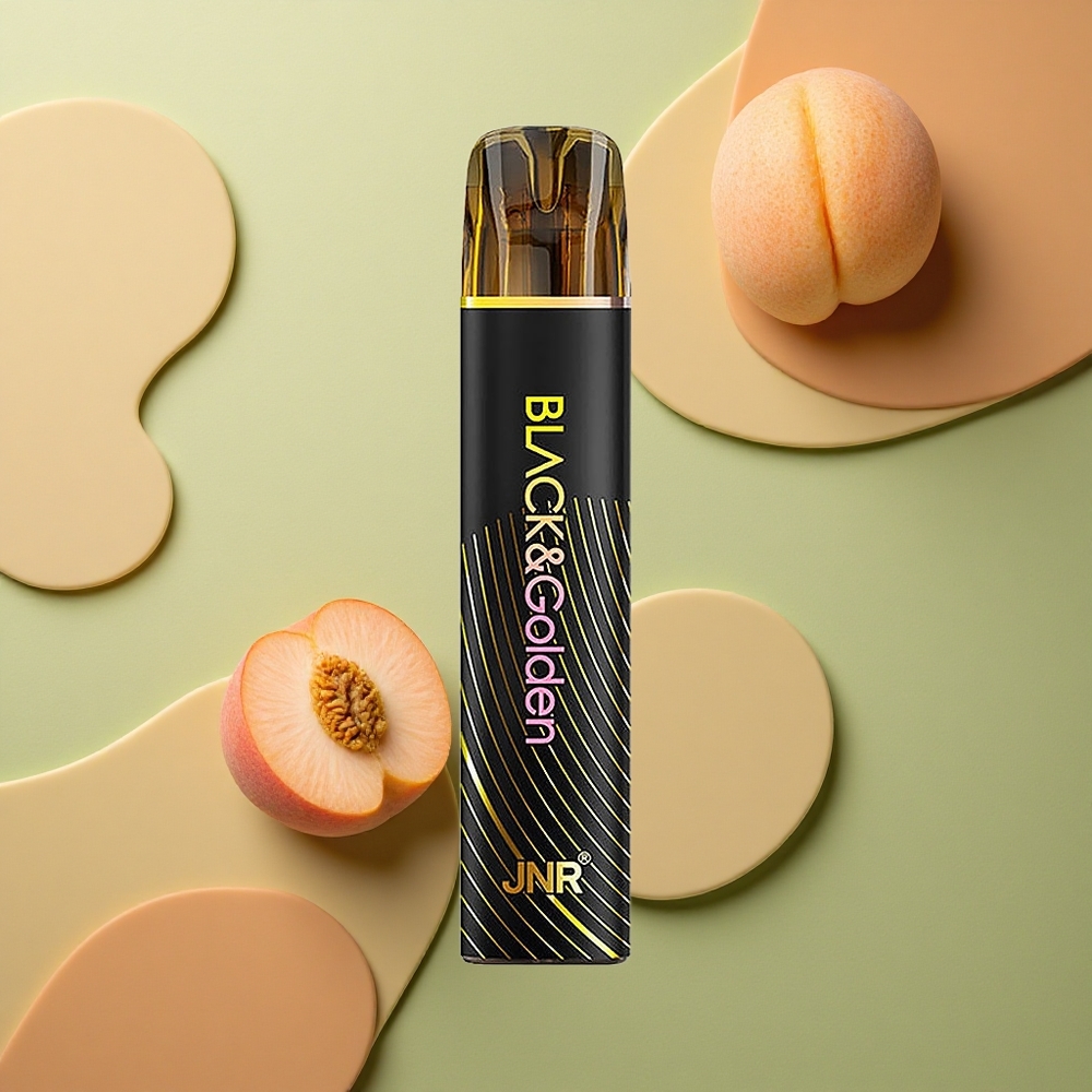 JNR Black&Golden 600+200 Broskvo-Mangový 550mAh 2ml Jednorázové Vaporizéry
