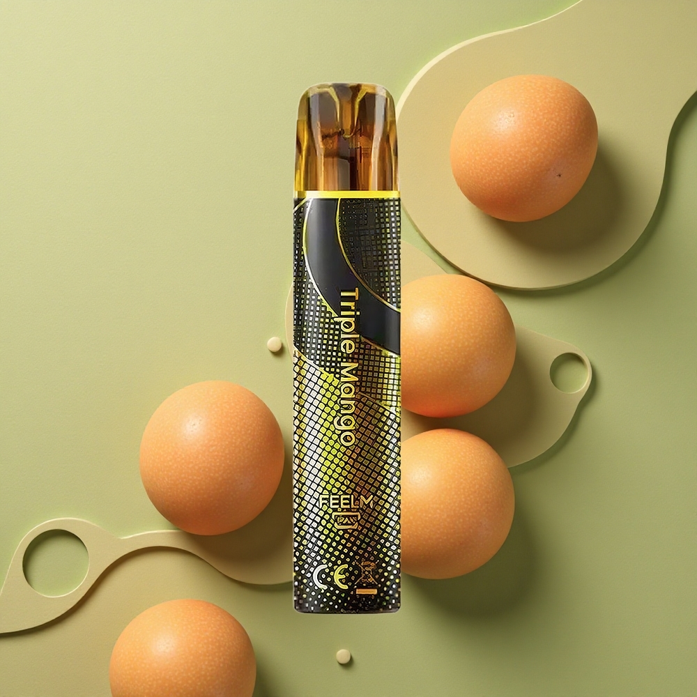 JNR Black&Golden 600+200 Trojité Mango 800 Puffs 2ml 2% Nikotinu